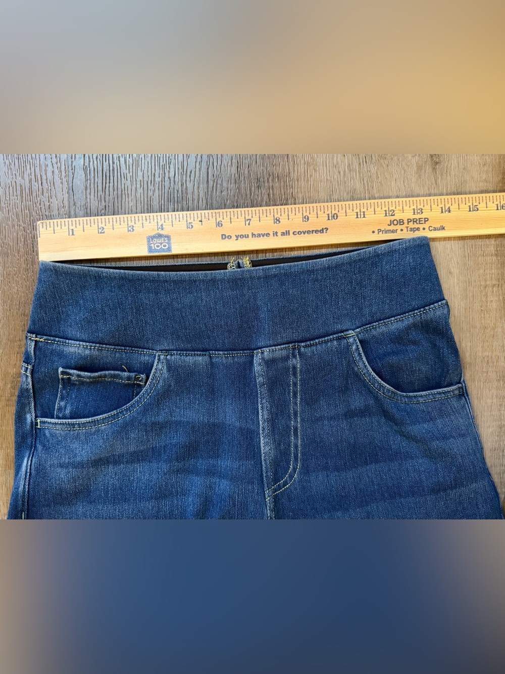 HALARA Wide-Leg Denim Pull On Stretch Comfy Jeans Size Small Petite - Picture 9 of 12